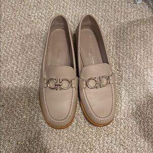 Salvatore Ferragamo Women's Beige Loafers